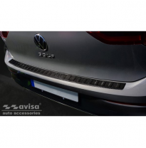 Protector Trasero De Paragolpes Carbono Real 3d Para Volkswagen Golf Viii Hb 5-Doors 2020- &#039;Ribs&#039;