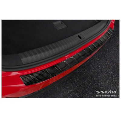 Protector De Paragolpes Trasero Carbono 3d Real Para Audi Q3 Sportback 2019- 'Ribs'