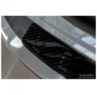 Protector De Paragolpes Trasero Carbono 3d Real Para Nissan Qashqai Iii 2021- 'Ribs'
