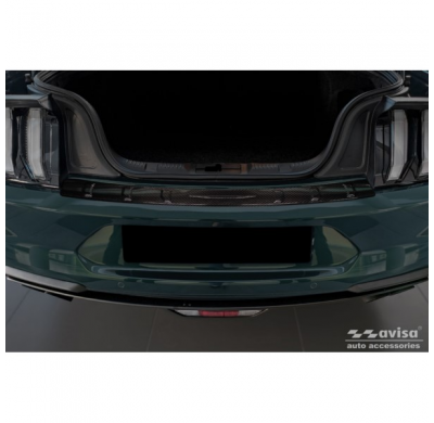 Protector De Paragolpes Trasero Carbono 3d Real Para Ford Mustang Vi Coupé 2015-2017 Y Fl 2017- Incl. Gt 'Ribs'
