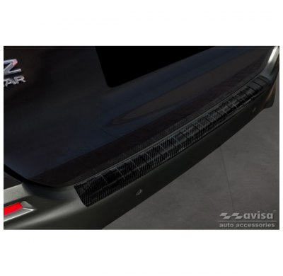 Protector De Paragolpes Trasero Carbono 3d Real Para Honda Jazz Crosstar Hybrid 2020- 'Ribs'