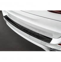 Real 3D Carbon Protector de parachoques trasero adecuado para BMW X5 F15 2013-2018 con M-Package &#039;Ribs&#039; AVISA