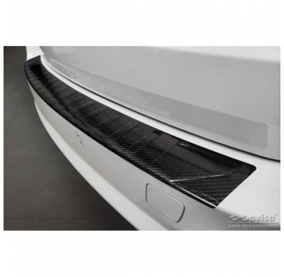 Real 3D Carbon Protector de parachoques trasero adecuado para BMW X5 F15 2013-2018 con M-Package 'Ribs' AVISA