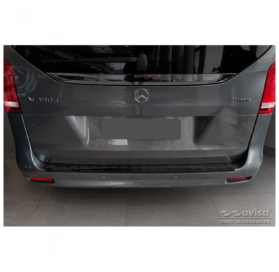 Protector de parachoques trasero de carbono 3D real adecuado para Mercedes Vito / Clase V 2014-2019 y Facelift 2019- 'Ribs'