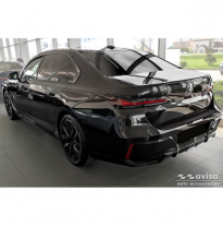 Protector de parachoques trasero Real 3D Carbon apto para BMW Serie 7 G70 Sedan M-Package 2023-