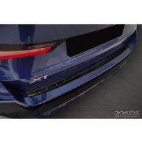 Protector de parachoques trasero Real 3D Carbon adecuado para BMW X1 con M-Package (U11) 2022- &#039;Ribs&#039;