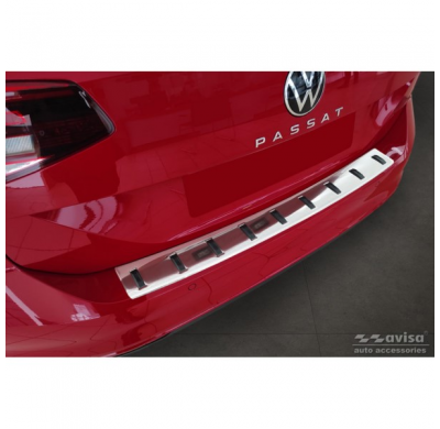 Protector De Parachoques Trasero De Acero Inoxidable Para Volkswagen Passat Variant 2014-2019 Y Facelift 2019- (Incl. R-Line/All