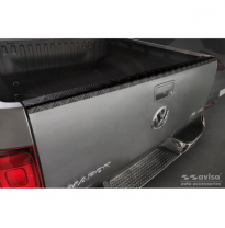 Protector de portón trasero de aluminio apto para Volkswagen Amarok 2010- Negro