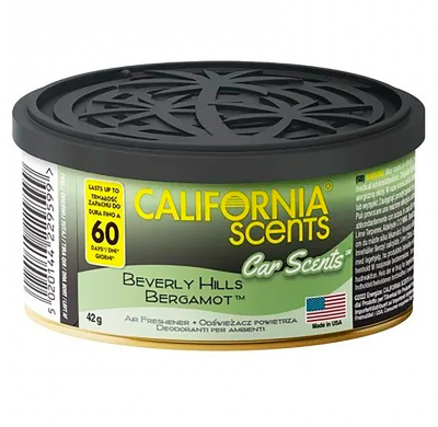 California Scents Ambientador - Beverly Hills Bergamota - Lata 42gr CALIFORNIA SCENTS
