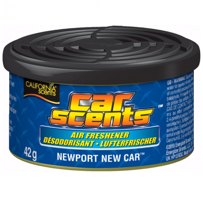 Ambientador California Scents - Newport New Car - Lata 42gr