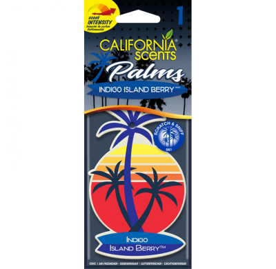Ambientador California Scents Palm Tree - Indigo Island Berry - 1 Pieza