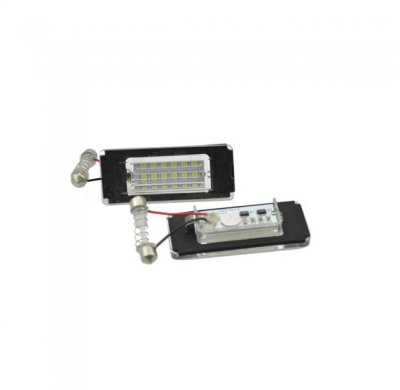 Set Custom-Fit Led License Plate Lights - Mini One/Cooper/S/Cabrio/Coupe/Roadster R56/R57/R58/R59 2006-2014