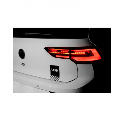 Juego de luces traseras LED adecuadas para Volkswagen Golf VIII 2020- excl. Variante - Rojo/Humo - incl. Luz de marcha dinámica