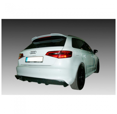 Difusor Paragolpes Trasero Audi A3 8v Sportback 2012- (Left Exhaust Recess) (Abs)