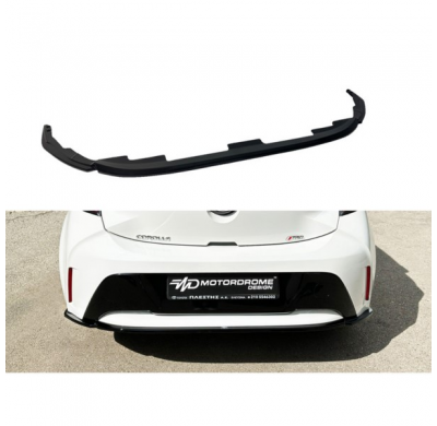 Faldón de parachoques trasero (Difusor) apto para Toyota Corolla Hatchback (E21) 2019- (ABS negro brillante)