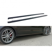 Juego de faldones laterales aptos para Audi A3 (8V) S-Line/S3 Sportback 2012-2020 (ABS negro brillante) AUTOSTYLE