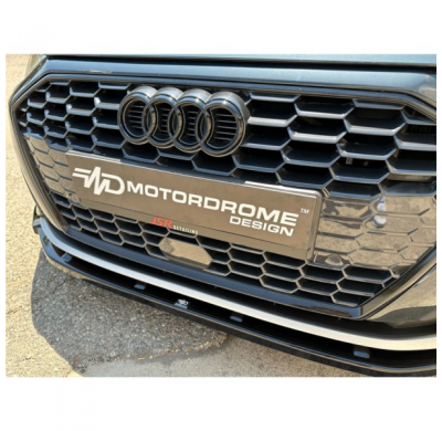 Spoiler delantero apto para Audi A3 (8Y) Hatchback/Sportback 2020- (ABS negro brillante)