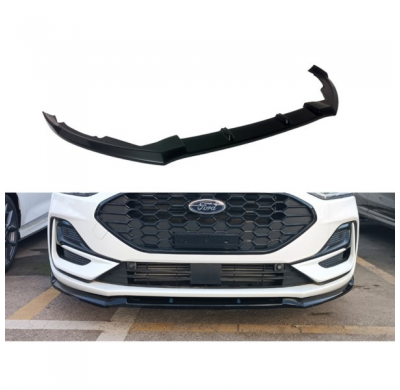 Spoiler delantero apto para Ford Focus IV Facelift ST/ST-Line 2021- (ABS negro brillante)