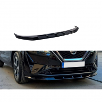 Spoiler delantero apto para Nissan Qashqai III (J12) 2021- (ABS Negro brillo) AUTOSTYLE