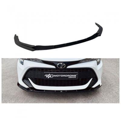 Spoiler delantero apto para Toyota Corolla (E21) Hatchback & Touring 2019- (ABS negro brillante)