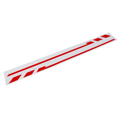 Diseño De La Tapa Del Espejo Foliatec Pin-Striping Rojo - Ancho = 1,3cm: 2x 35,5cm