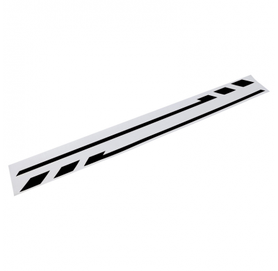 Foliatec Pin-Striping Diseño De Tapa De Espejo Negro - Ancho = 1,3cm: 2x 35,5cm