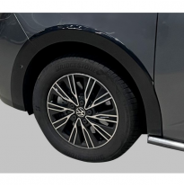 RGM Set Extensiones de paso de rueda apto para Volkswagen T7 Multivan 2021- Distancia entre ejes larga - Negro brillante (con Pa