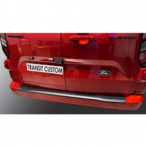 Protector de parachoques trasero ABS apto para Ford Transit Custom 2023- Negro