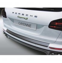 Protector de paragolpes trasero en ABS apto para Porsche Cayenne 2014-2017 Negro brillo RGM