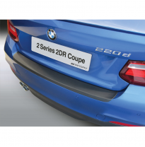 Protector de parachoques trasero ABS adecuado para BMW Serie 2 F22 Coupe &#039;M-Sport&#039; &amp; M235i 4/2014- &amp; Cabrio 3/2015- Negro brilla
