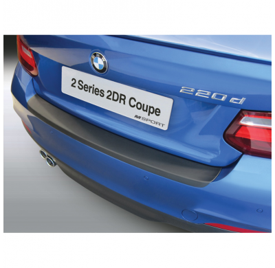 Protector de parachoques trasero ABS adecuado para BMW Serie 2 F22 Coupe 'M-Sport' & M235i 4/2014- & Cabrio 3/2015- Negro brilla