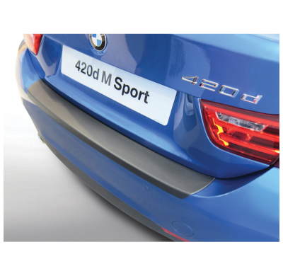 Protector de parachoques trasero ABS adecuado para BMW Serie 4 F32 Coupe 7/2013-9/2020 'M-Sport' incl. M4 negro brillante RGM