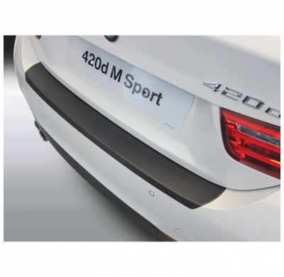 Protector de paragolpes trasero en ABS apto para BMW Serie 4 F36 Gran Coupé 4/2014- 'M-Sport' Negro brillo RGM