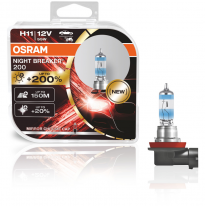 Bombillas halógenas Osram Night Breaker 200 - H11 - 12V/60-55W - juego de 2 piezas