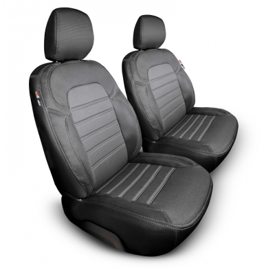 Original Design Fundas de asiento de tela 1+1 especifica para Citroën Berlingo/Peugeot Partner 2008-2018 (airbag debajo de la cu