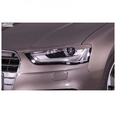 Pestañas de faros adecuados para Audi A4 (B8) Sedan/Avant Facelift 2011-2015 (ABS)