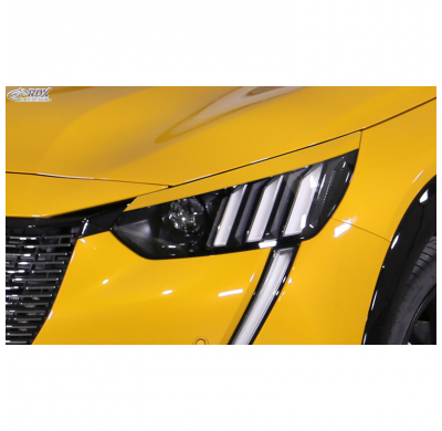 Pestañas de faros para Peugeot 208 II & 2008 II 2019- (ABS) RDX RACEDESIGN