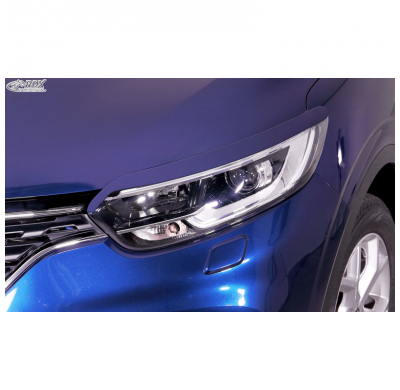 Pestañas de faros adecuados para Renault Kadjar 2015-2022 (ABS) RDX RACEDESIGN