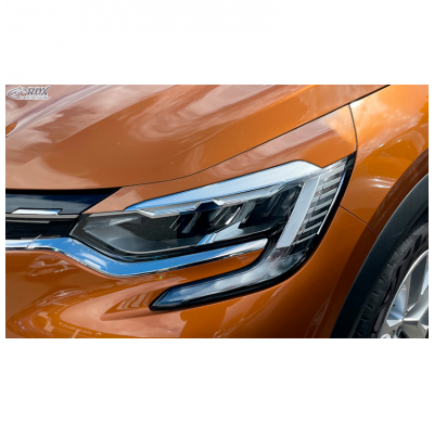 Pestañas de faros aptos para Renault Captur II 2020- (ABS)