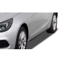 Faldones laterales &#039;Slim&#039; adecuados para Opel Astra K Hatchback 2015-2021 (ABS negro brillante)