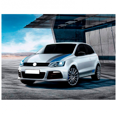 Parachoques Delantero Para Volkswagen Polo 6r 2009-2014 'R-Look' Incl. Parrillas Y Drl's (Pp)