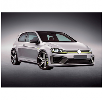 Kit De Carrocería Completo Para Volkswagen Golf Vii 3/5-Puertas 2012-2017 'R400-Look' Incl. Parrillas (Pp)