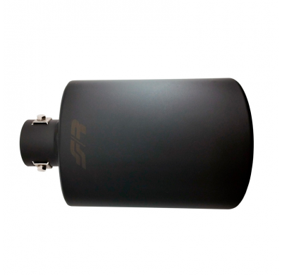 Cola de tubo de escape Simoni Racing Oval/Inclinado Negro - 150x100xL255mm - Instalación ->37-54mm