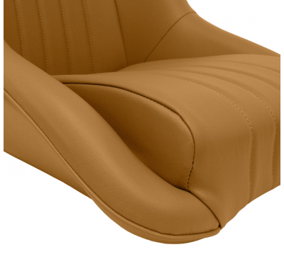 Asiento deportivo 'Classic' - Cuero sintético beige - Respaldo no reclinable - incl. diapositivas