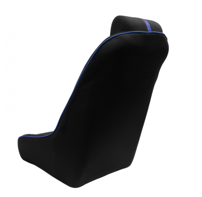 Asiento deportivo 'Classic RS' - Negro/Azul - Respaldo no reclinable + Reposacabezas integrado - incl. diapositivas