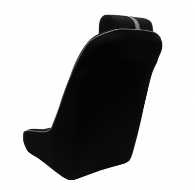 Asiento deportivo 'Classic RS' - Negro/Gris - Respaldo no reclinable + Reposacabezas integrado - incl. diapositivas