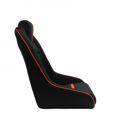 Asiento deportivo 'Classic RS' - Negro/Rojo - Respaldo no reclinable + Reposacabezas integrado - incl. diapositivas