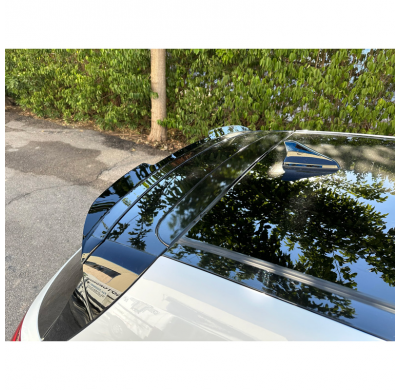 Alerón de techo (Spoiler Cap) adecuado para Hyundai i30 III y N-Line 2017- (ABS negro brillante)