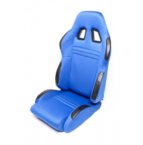 Asiento deportivo TA Technix - azul, Alcantara, ajustable, derecho Asiento de media carcasa con mecanismo abatible Dimensión del
