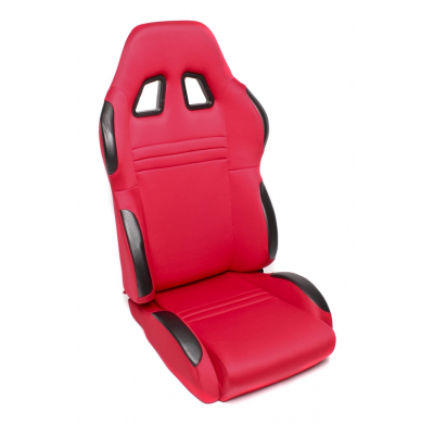 Asiento deportivo TA Technix - rojo, ajustable, izquierdo Asiento de media carcasa con mecanismo abatible Dimensión del soporte